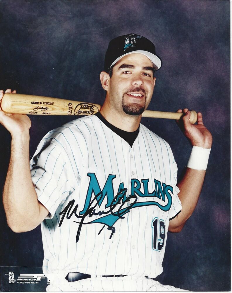 Mike Lowell  Autographed 8x10 Florida Marlins  #S1068