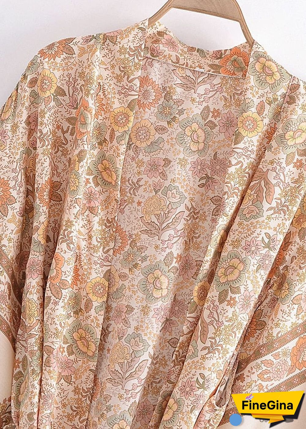 Women's Chic Rumour Midi Boho Kimono Dress