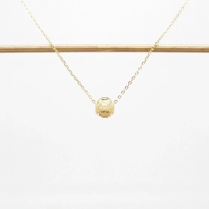 925 Sterling Silver Plating Round Pendant Necklace