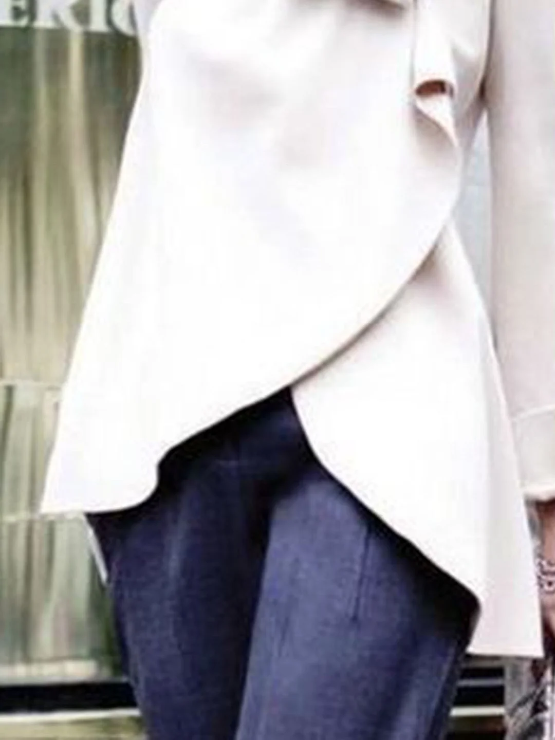 Apricot Crew Neck Bow Elegant Tunic