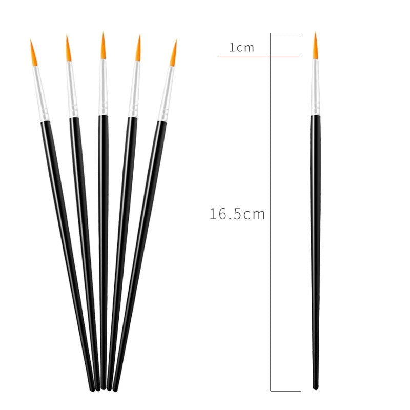 Simple Nylon Oil Painting Hook Line Pen Flat Brush