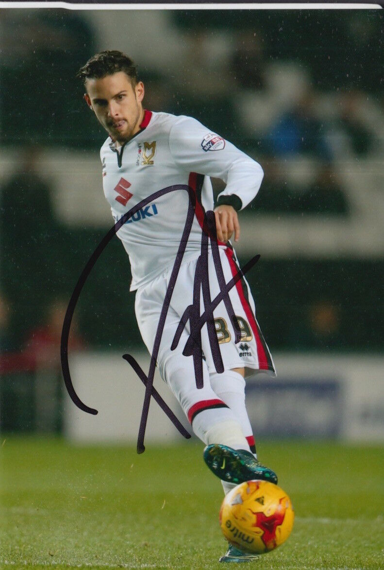 MK DONS HAND SIGNED DIEGO POYET 6X4 Photo Poster painting 1.