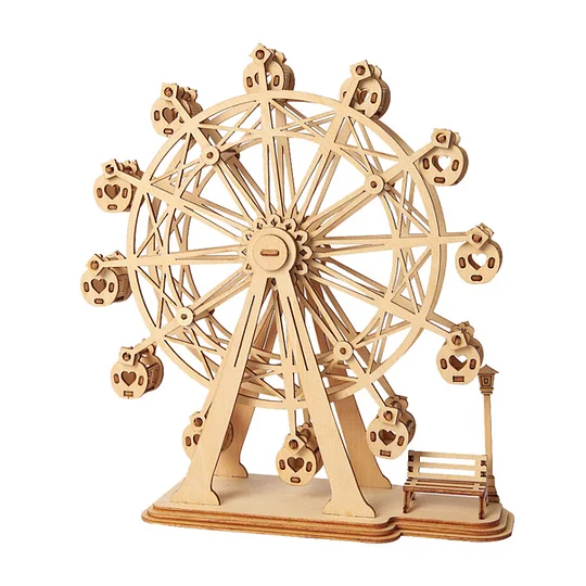 Rolife Ferris Wheel 3D Wooden Puzzle TG401 | Robotime Canada