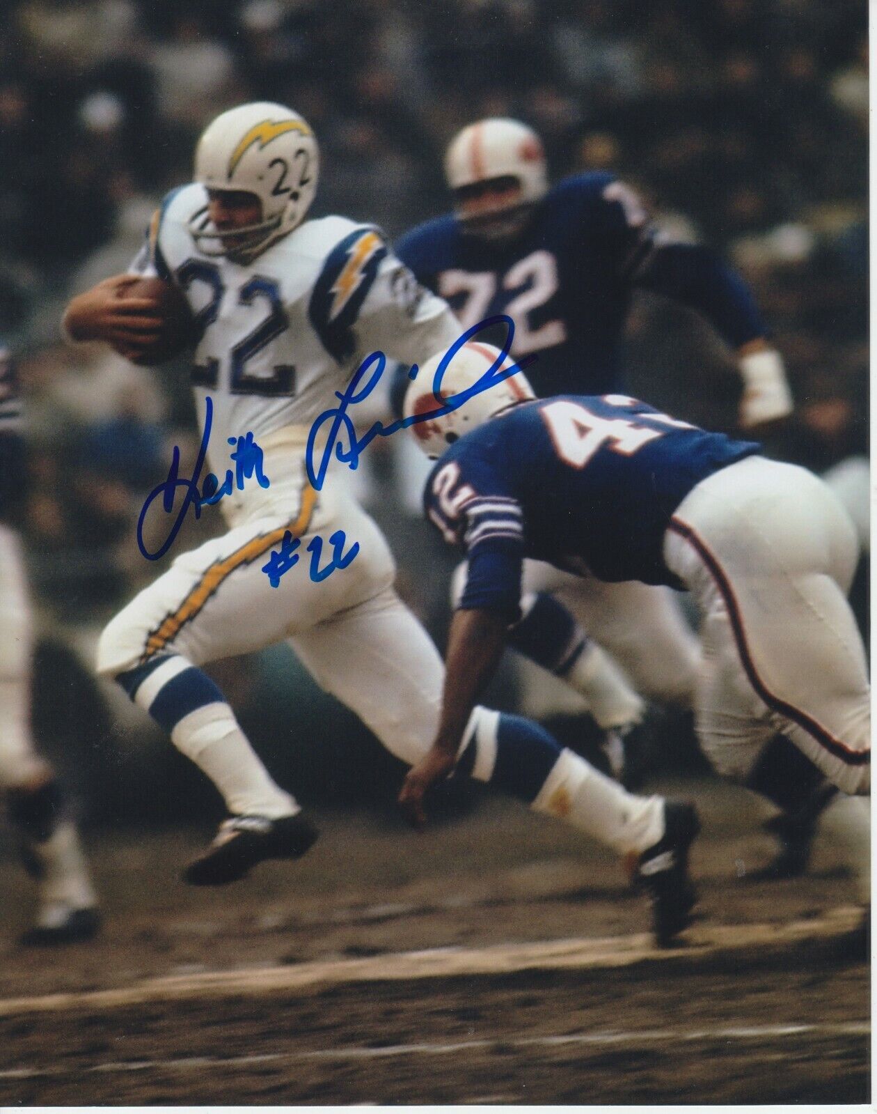 Keith Lincoln 8x10 Signed Photo Poster painting w/ COA San Diego Chargers #4