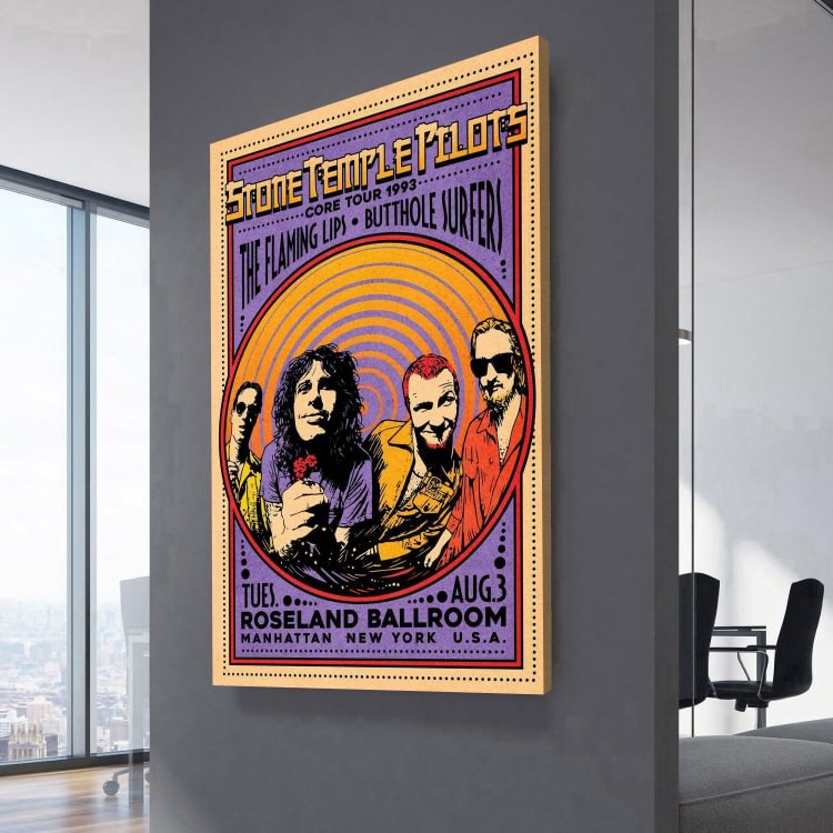Stone Temple Pilots "Core Tour" 1993 Canvas Wall Art
