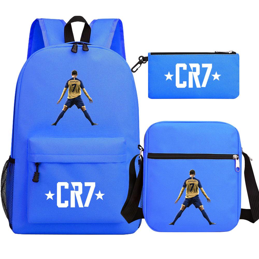 Mayoulove Cristiano Ronaldo Backpack Lightweight Design with Multiple Pockets for School Use-Mayoulove