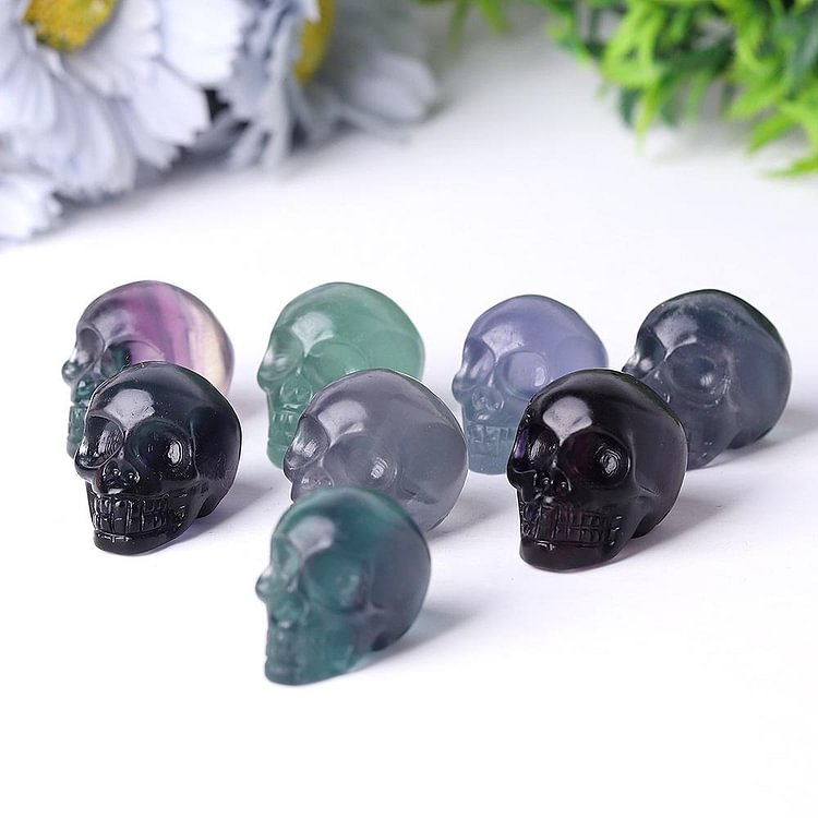 Mini Fluorite Crystal Skull Carvings Crystal wholesale suppliers