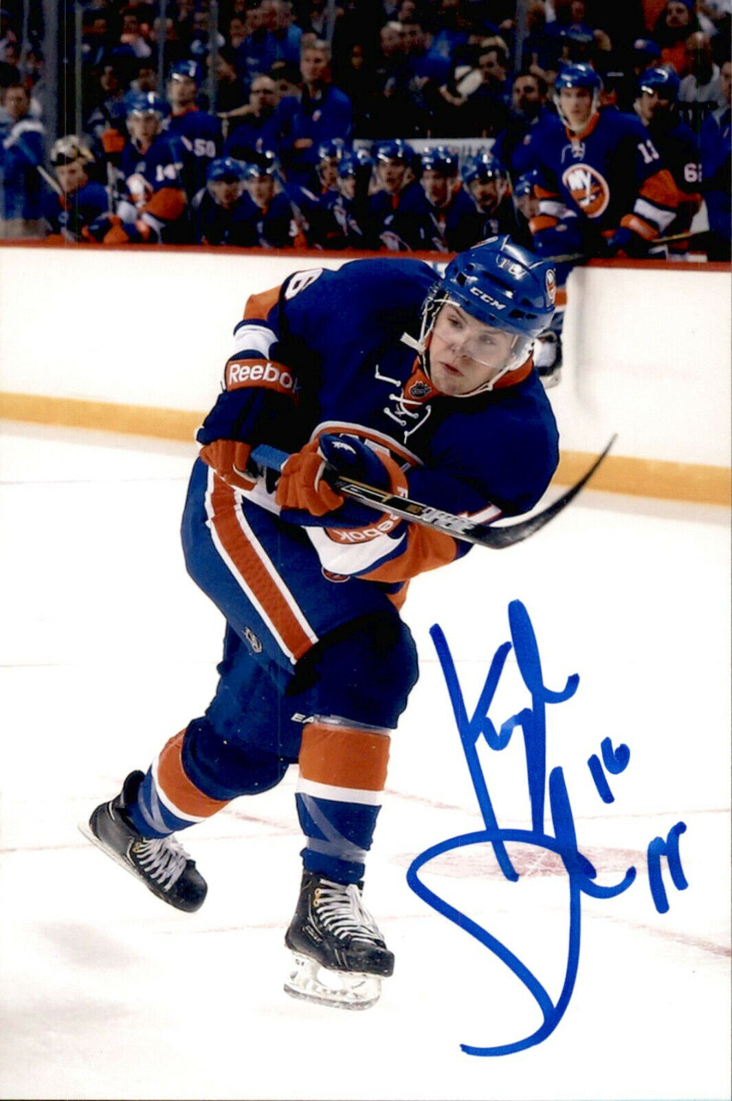 Kyle Schempp SIGNED 4x6 Photo Poster painting NEW YORK ISLANDERS #2