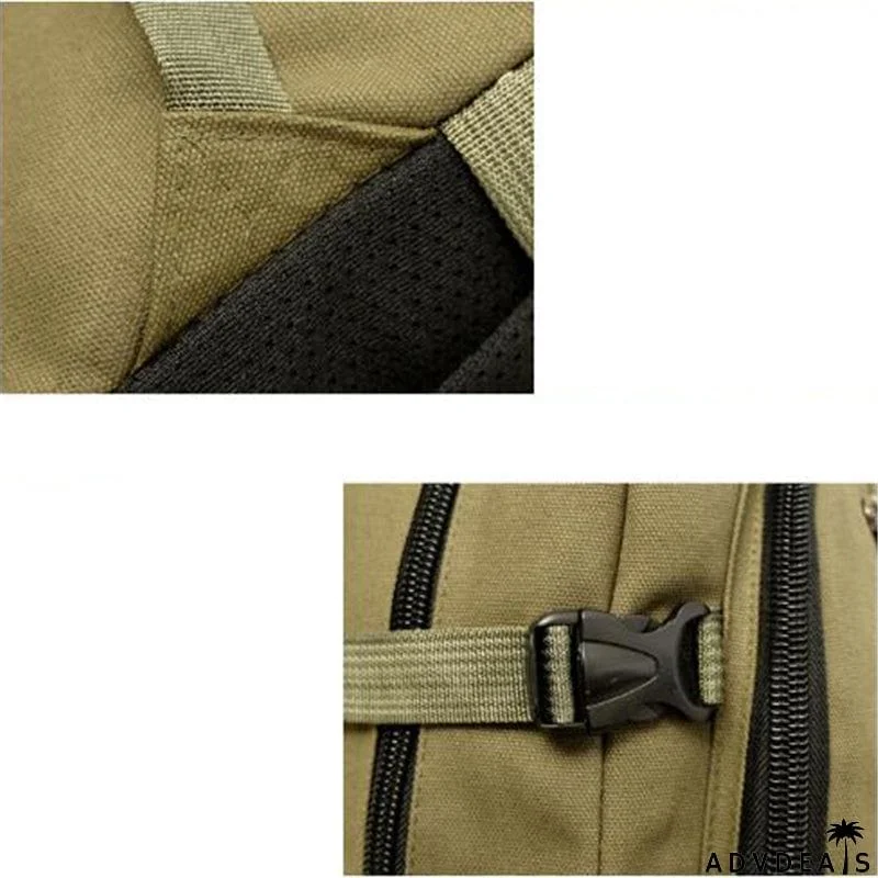 Unisex Multi-Pocket Spacious Interior Canvas Traveling Top-Handled Backpack