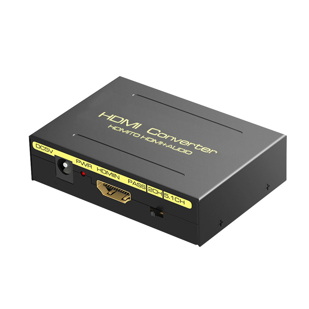 

HDMI-compatible Audio Converter Splitter HDMI-compatible to Optical 5.1 DTS L/R Decoder Extractor, Us, 501 Original