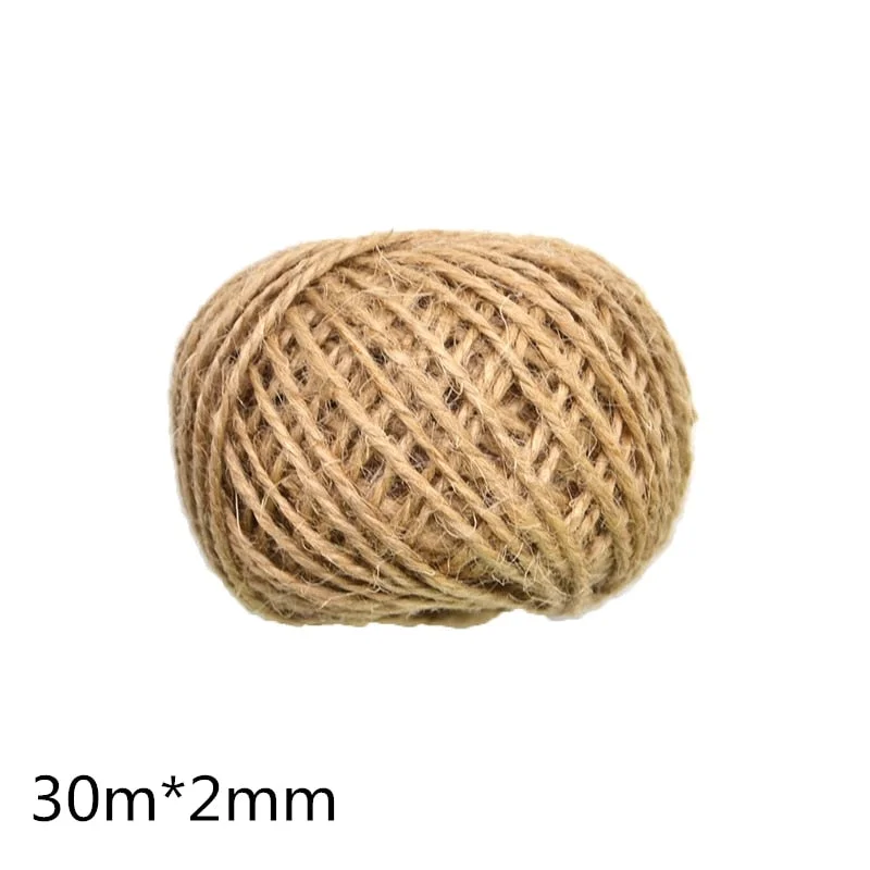 2M 5cm Natural Jute Burlap Ribbon Rustic Vintage Wedding Decor Hessian Lace Jute Roll Merry Christmas Party Supplies DIY