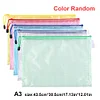 5 pcs Waterproof Mesh Zipper Bag Cross Stitch PVC Mesh Zip File Bag Puzzle Bags