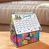 5D/DIY Kalender Kristallmalerei Schreibtischkalender Kit Heimdekorationen (Schmetterling)