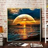 (40*40cm)Seaside Sunset - Full Round Drill Diamond Painting