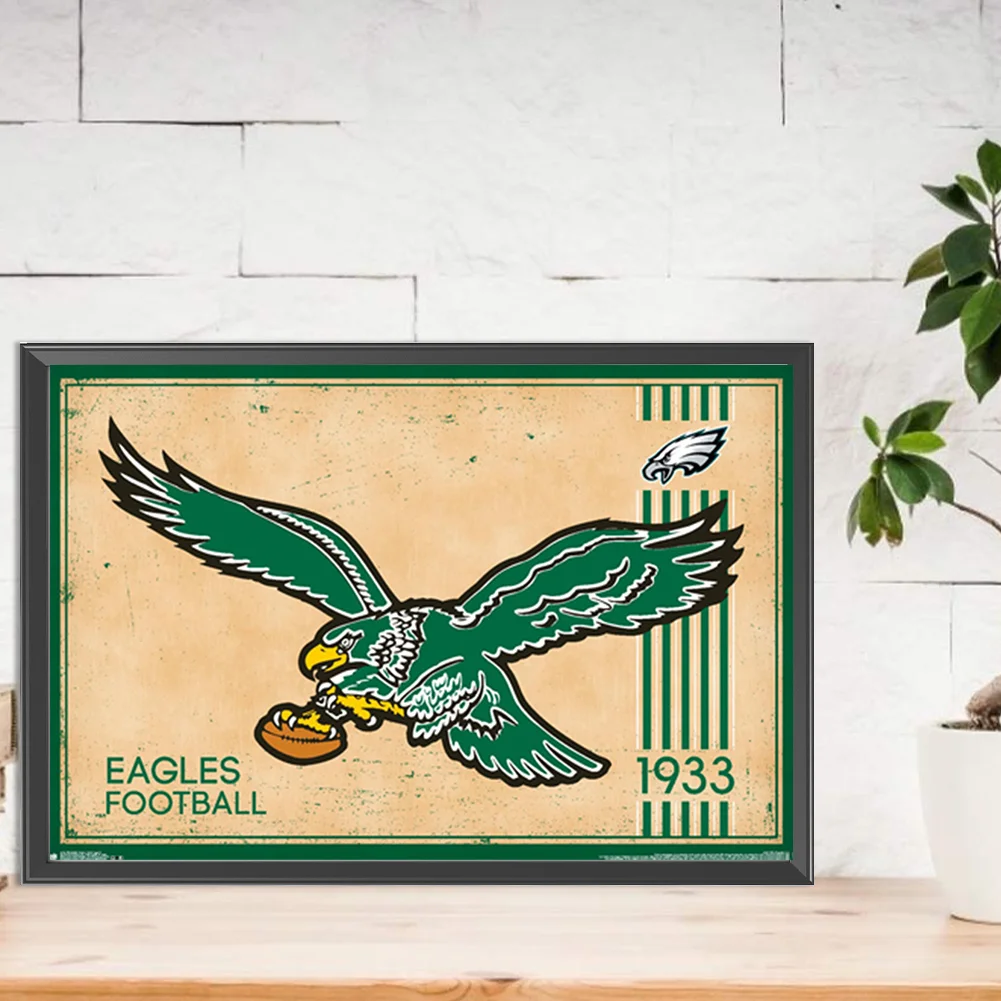 Diamond Painting - Full Round Drill - Philadelphia Eagles(Canvas|45*30cm)