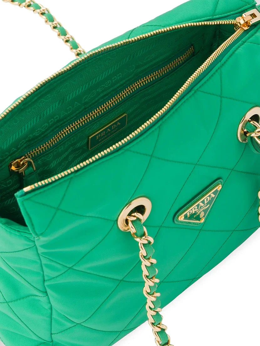 Prada Re-Nylon Tote Bag green