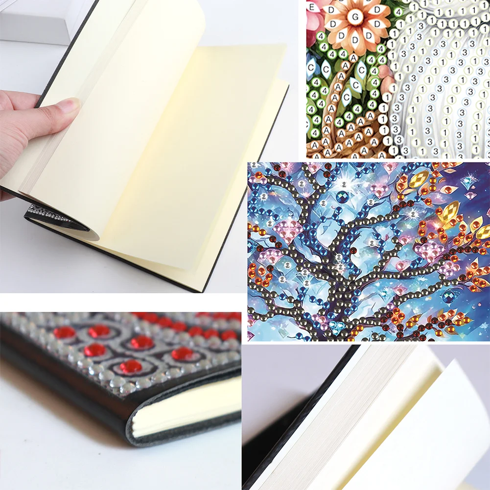 DIY Life Tree Special Shaped Diamond Painting Journal Notebook for Students
