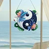 Acryl Yin Yang Diagramm von Fischen, die im Wasser spielen - 5d DIY Handwerk Anh&auml;nger