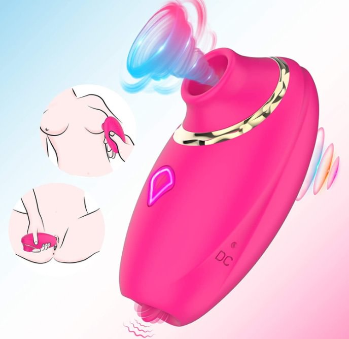 G-spot Clitoris Sucking Vibrator Licking Tongue