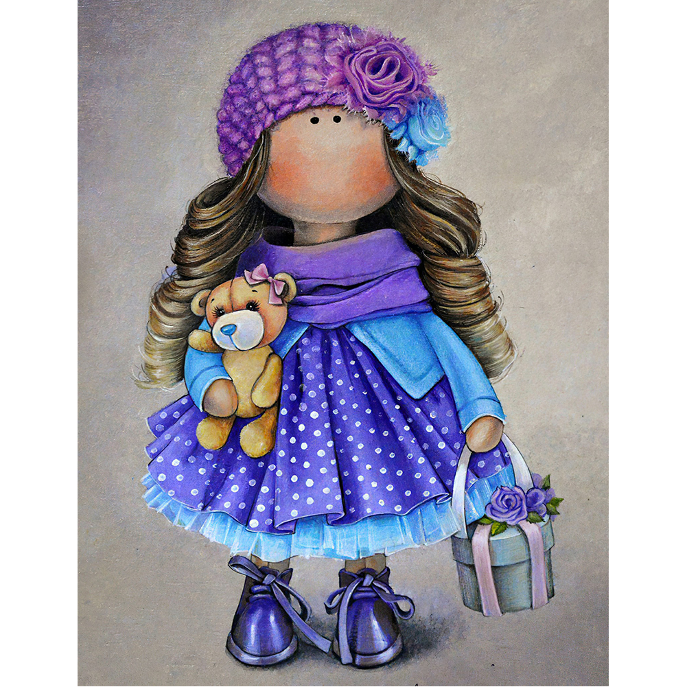 

Little Doll - Round Drill Diamond Painting - 30*40CM, 501 Original