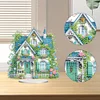 DIY Flower House Acrylic Diamond Painting Desktop Ornaments