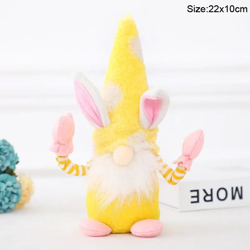 Easter Faceless Gnome Rabbit Doll Handmade Reusable Home Decoration Spring Hanging Bunny Ornaments Kids Gift