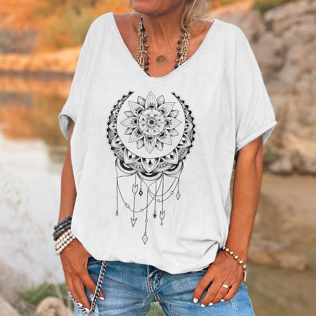 Mandala Printed Women's T-shirt