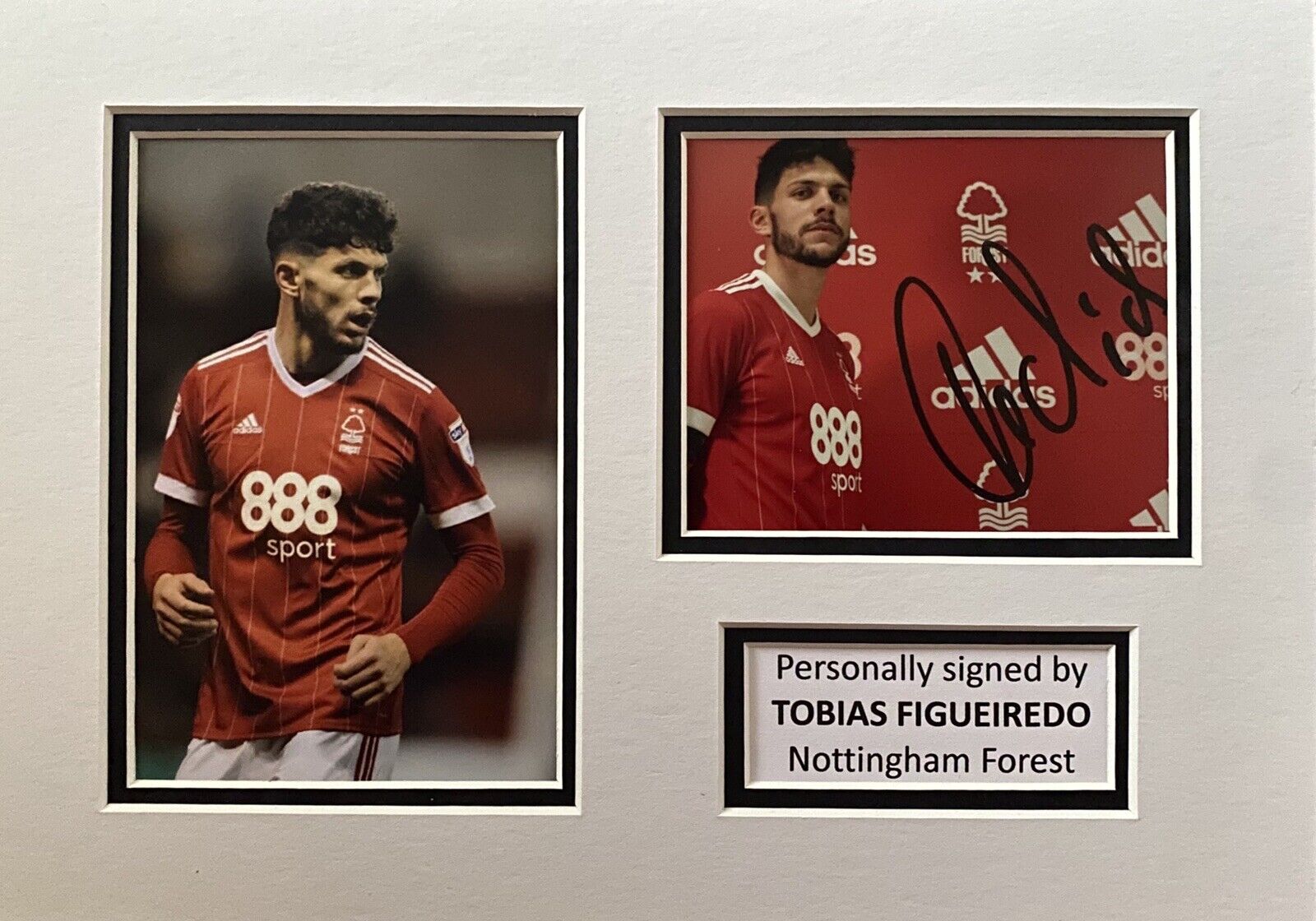 Tobias Figueiredo Hand Signed Nottingham Forrest Photo Poster painting In A4 Mount Display