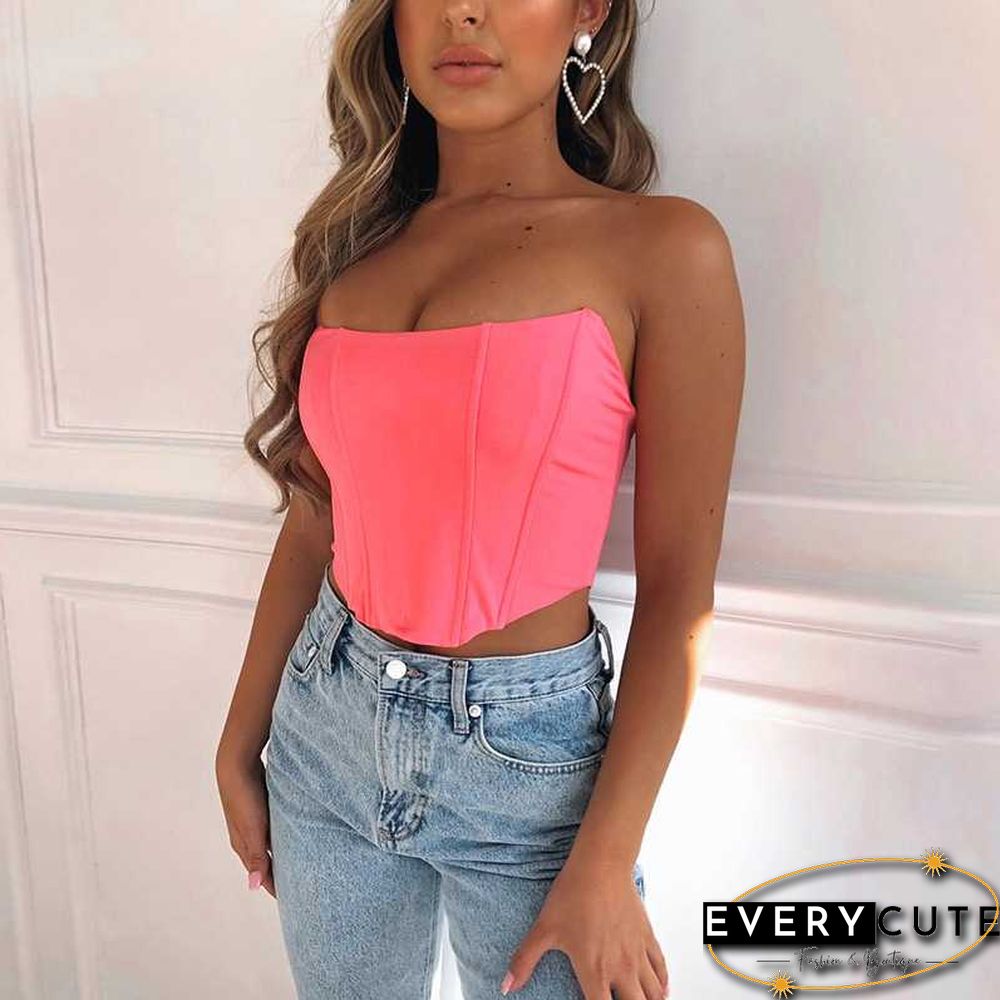 Waist Training Corset Bustier Tops Strapless