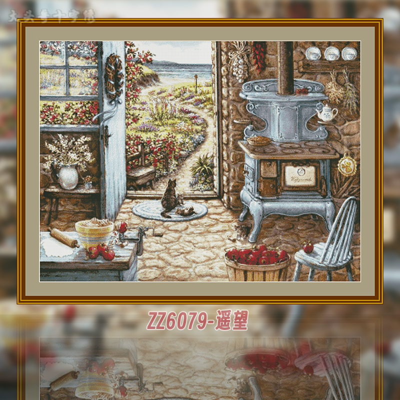 【ZZ6079- Gazing from afar】 Painting Fairy Cross Stitch