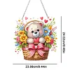 Bear With Flower Basket - 5D DIY Pendant