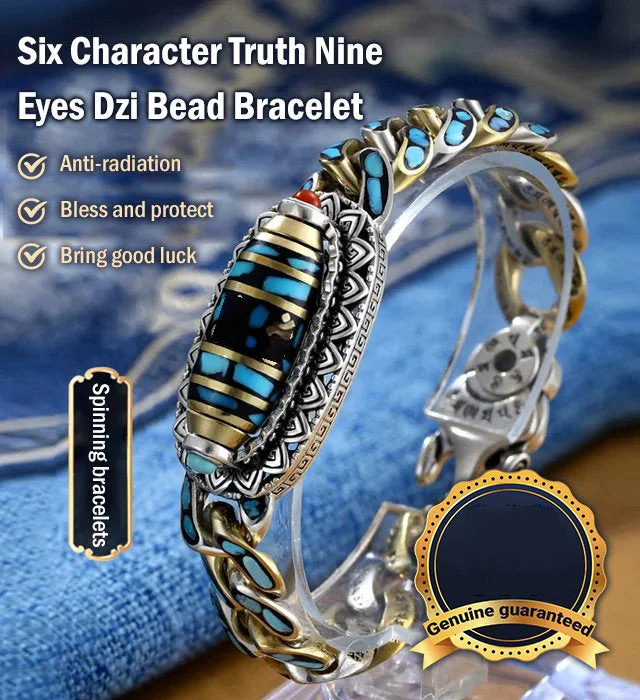 (🎁LAST DAY SALE - 60%OFF) Turquoise Six-character Mantra Nine-Eyed Bead Bracelet