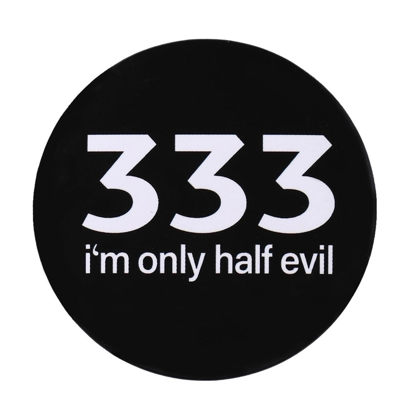 Retro Pin Round Letter Ghost Alloy Plating Unisex Brooches