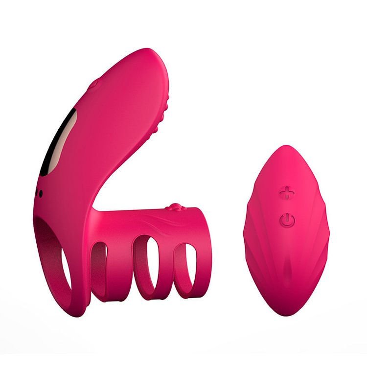 Lock Ring Usb Charging Vibration Wireless Remote Control Vibrating Rod Silicone Penis Ring Rose Toy