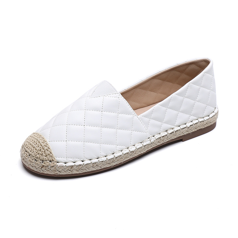 Arkget Shoes | Women's Leather Espadrilles Soft Comfortable Slip-On Flat Shoes