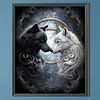 Diamond Painting-Round AB Drill Wolf(45*55CM)