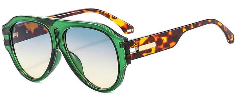 New Retro Pilot Oversized Square Sunglasses For Women Men Luxury Desiger Sun Glasses Trending UV400 Eyeglasses