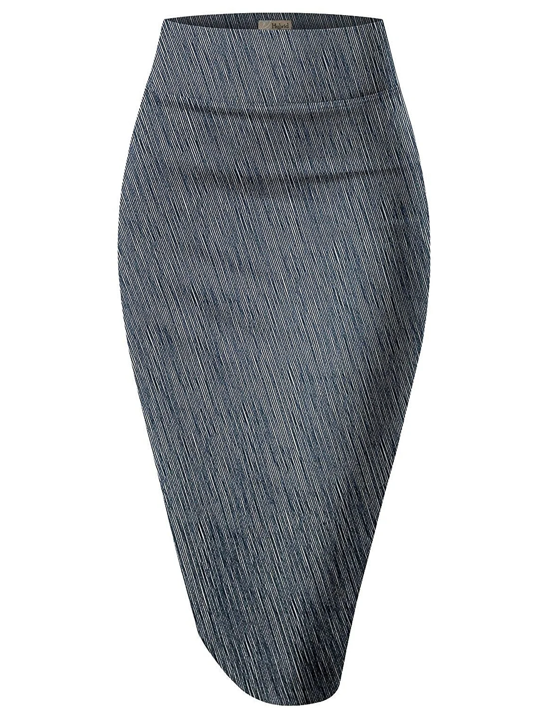 Pencil Skirt Women's Techno/Scuba Stretchy Office Pencil Skirt