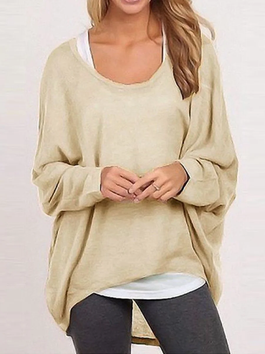 Loose Tshirt Multiple colors Casual Knitting Sweater