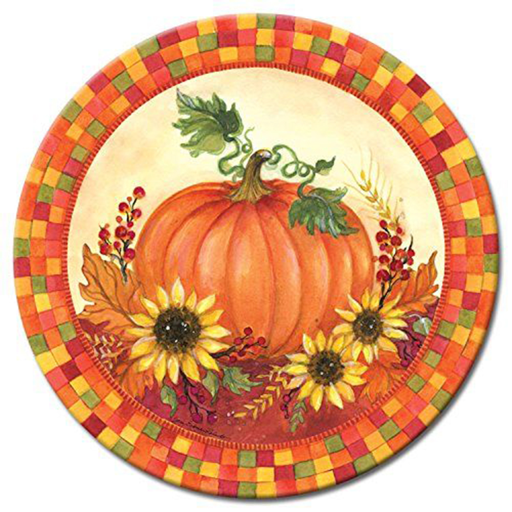

Pumpkin Wreath - Round Drill Diamond Painting - 40*40CM, 501 Original