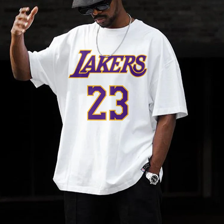 Los Angeles Lakers Oversized Men's T-Shirt 8c12