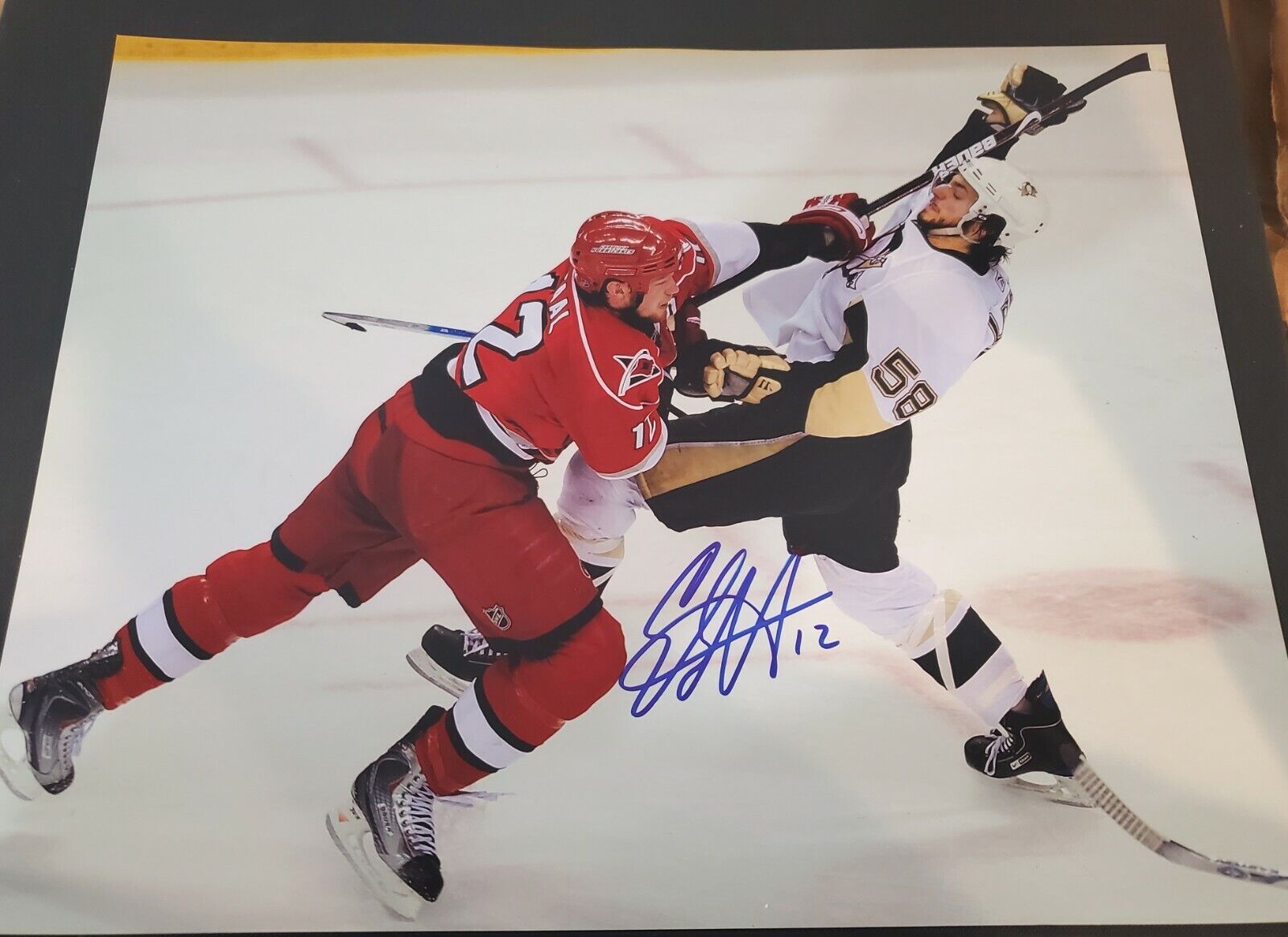 Signed 11X14 ERIC STAAL Carolina Hurricanes Autographed Photo Poster painting - COA
