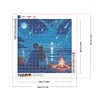 Couple De Plage-Perceuse Ronde Peinture Diamant-40*40Cm
