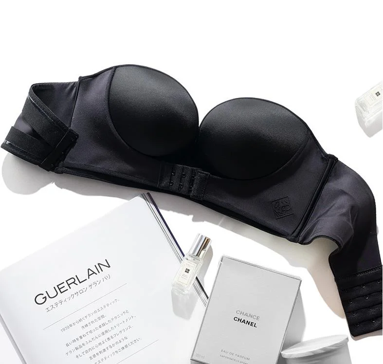 DERUILADY Strapless Invisible Bra Underwear Fashion Wireless Push Up Bras For Women Sexy Lingerie Backless Seamless Bralette Top