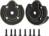 AMK 4pcs UTB18 Brass Axle Housing Covers Counter Weight for Axial RC Crawler 1/18 UTB18 Capra Unlimited Trail Buggy RTR Upgrade Part (Black)