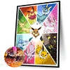 Anime Pokémon – Diamantgemälde mit rundem Bohrer – 30*40 cm