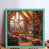 (US Only)Room Printed Cross Stitch Kit 50x50cm DIY 14CT Embroidery Craft Set Home Decor