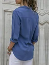 Urban Style Solid Color Long Sleeves Shirts Tops