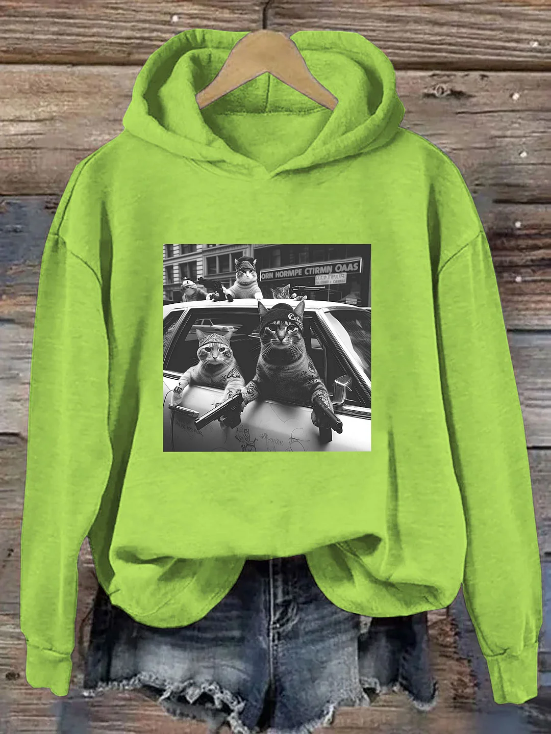 Funny Cat Gang Hoodie