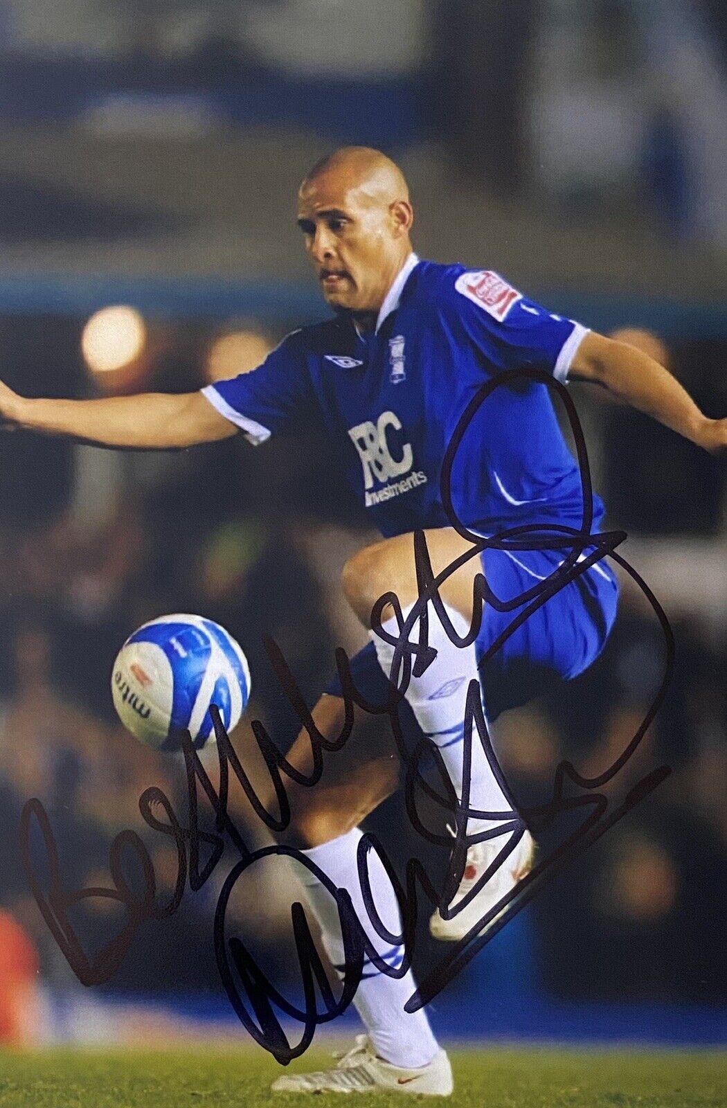 Nigel Quashie Genuine Hand Birmingham City 6X4 Photo Poster painting